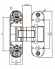 Петля скрытой установки B44-BL (110x30-3D) черный
