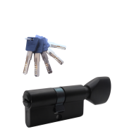 Механизм цилиндровый  PC60 (30Cх30) BL 5 ключей (черный)