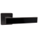Ручки дверные алюминиевые  V52GR/BL-2 AL (графит/черный глянец)