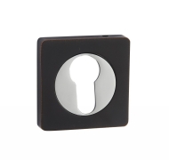 Накладки под цилиндр ET02BL/CP (черный/хром)