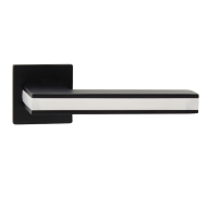 Ручки дверные алюминиевые V95BL-2/WH SL (черный/белый)