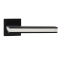 Ручки дверные алюминиевые V95BL-2/WH SL (черный/белый)