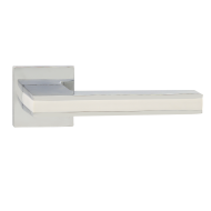 Ручки дверные алюминиевые V95CP/WH SL (хром/белый)