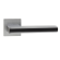 Ручки дверные алюминиевые V95L-2/BL SL (матовый хром/черный) Ручки дверные алюминиевые V95L-2/BL SL (матовый хром/черный)