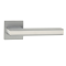 Ручки дверные алюминиевые V95L-2/WH SL (матовый хром/белый)